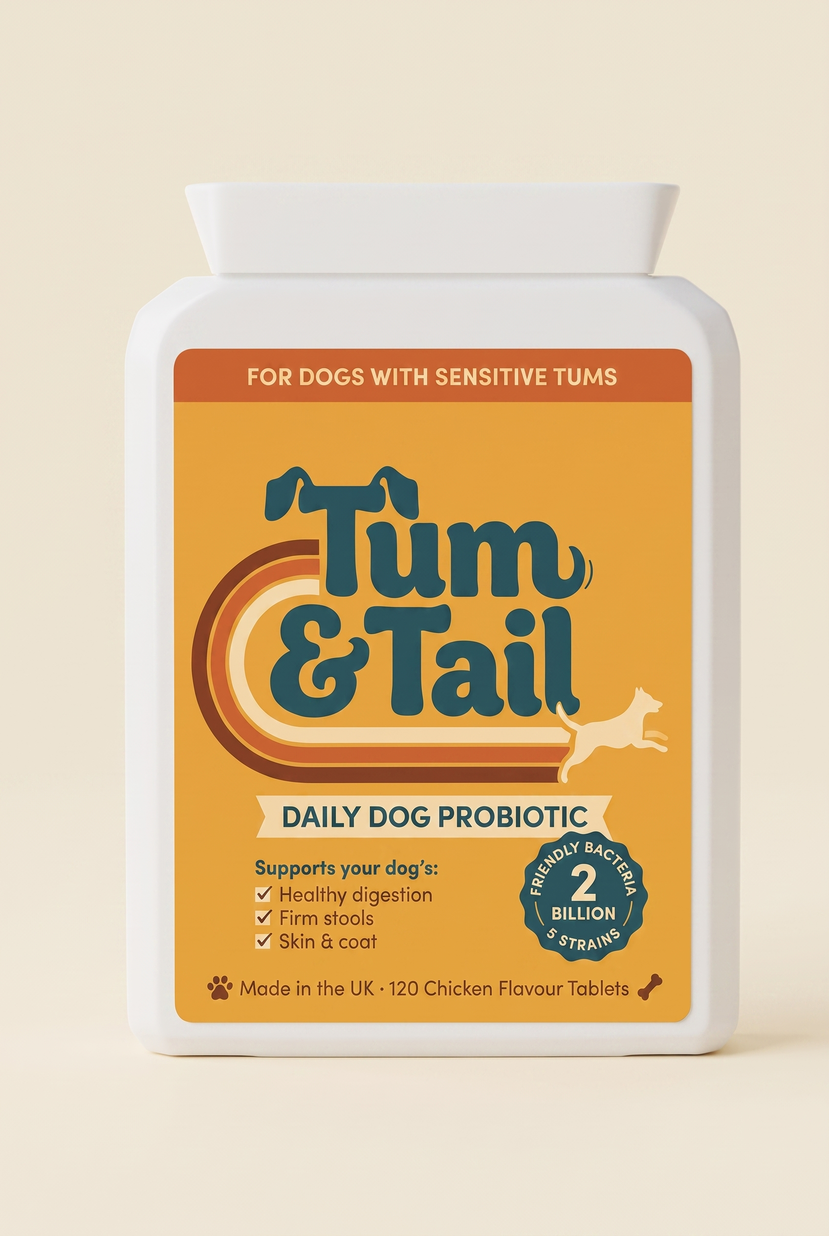 Tum & Tail Daily Dog Probiotic - clean front-on pack shot
